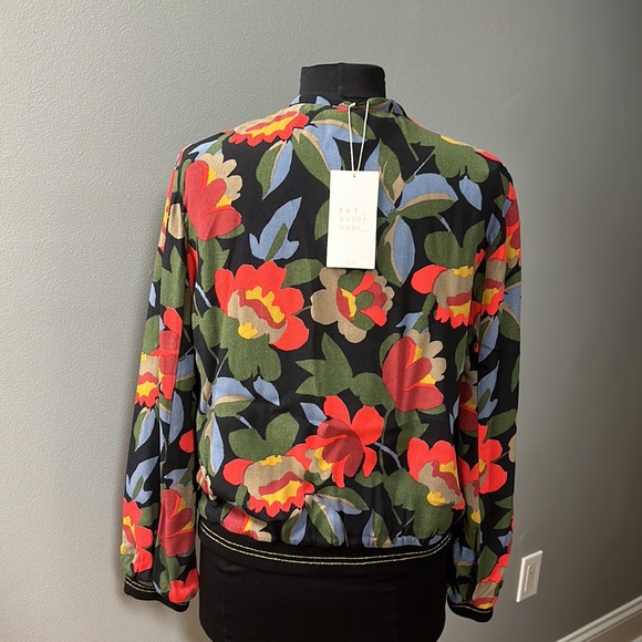NWT Zara Floral Bomber Jacket - Picture 5 of 12
